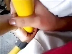 Amateur Big Tit Blonde saugt und fickt auf Webcam