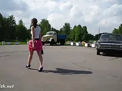 Srilanka School girl in DA Car part 2